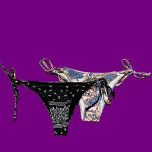 2 cheeky Tie bottoms